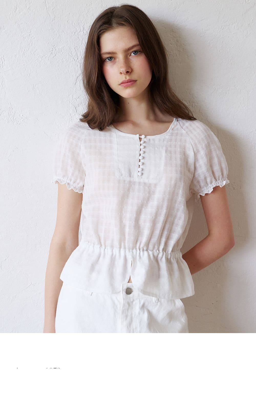 round raglan blouse (white) orc 6053 — vue 5
