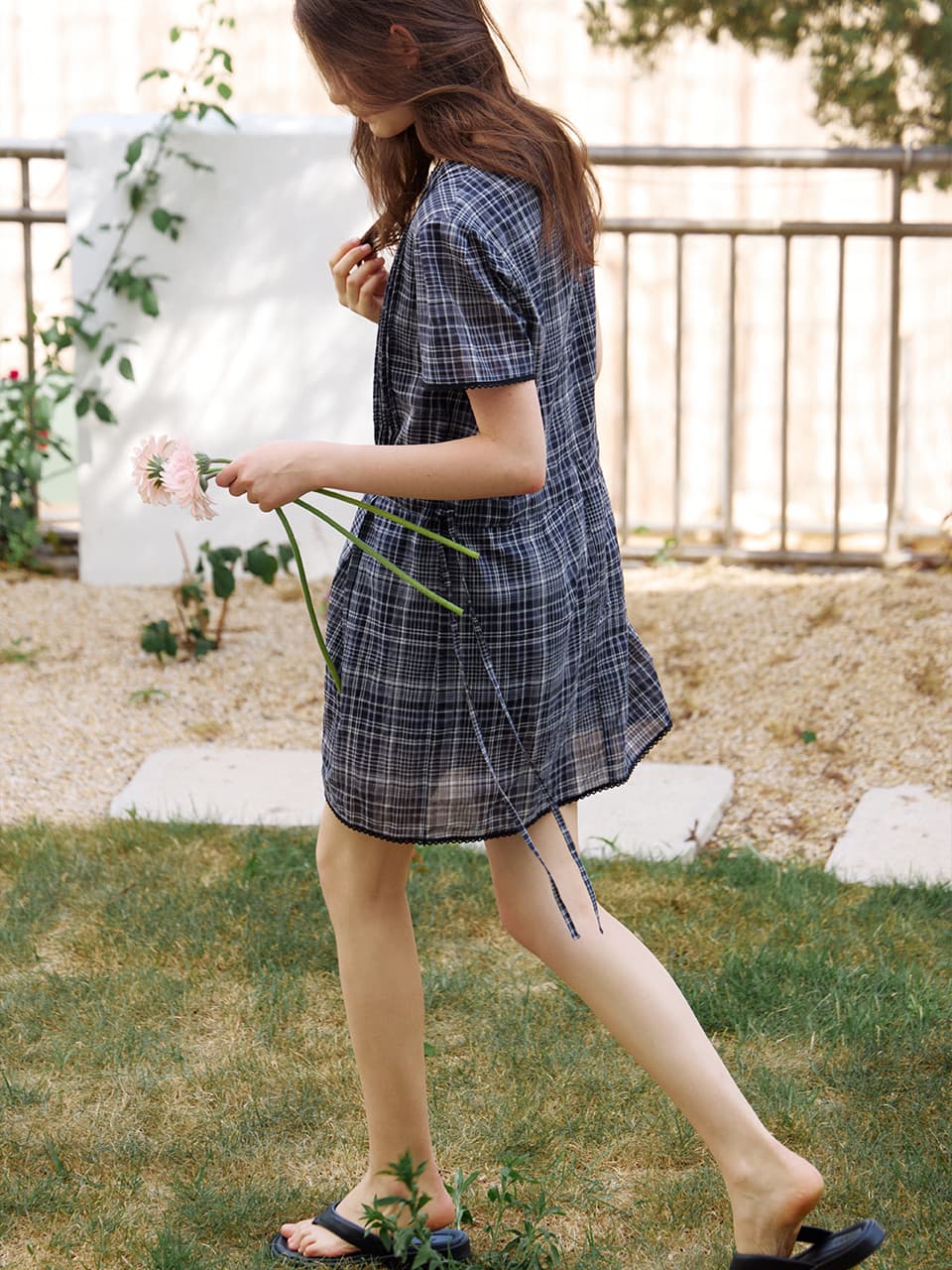check pintuck dress (black) orc 6054 — vue 3