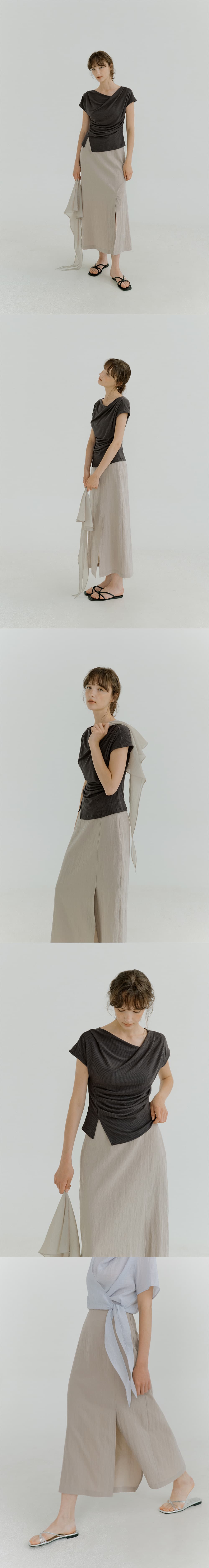 sheer scarf maxi skirt (beige) orc 6065 — vue 8
