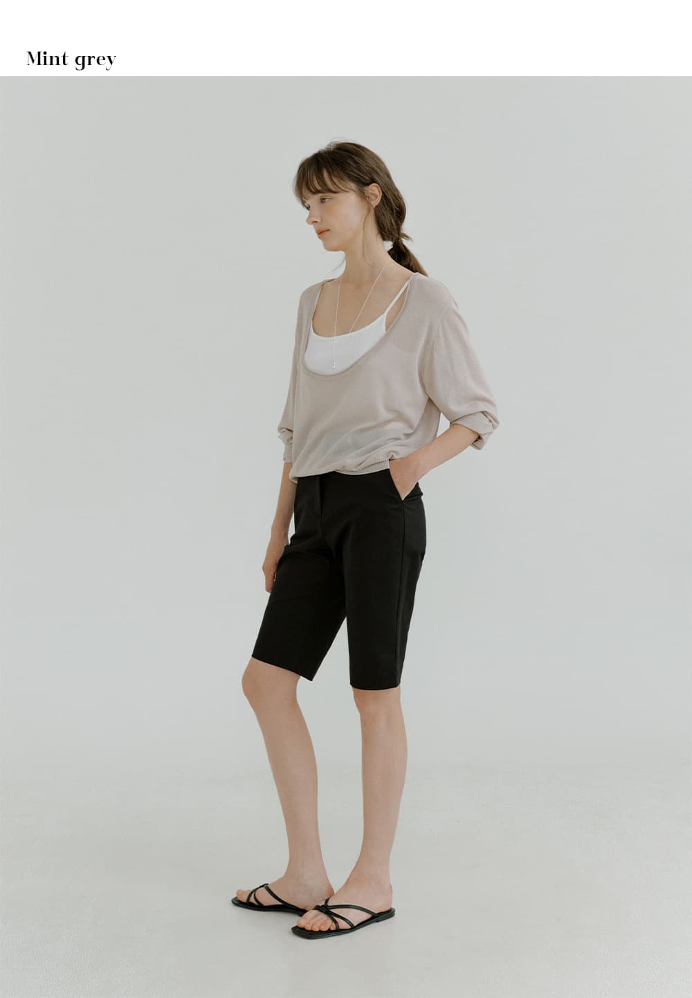 deep u-neck knit (ivory) orc 6067 — vue 9