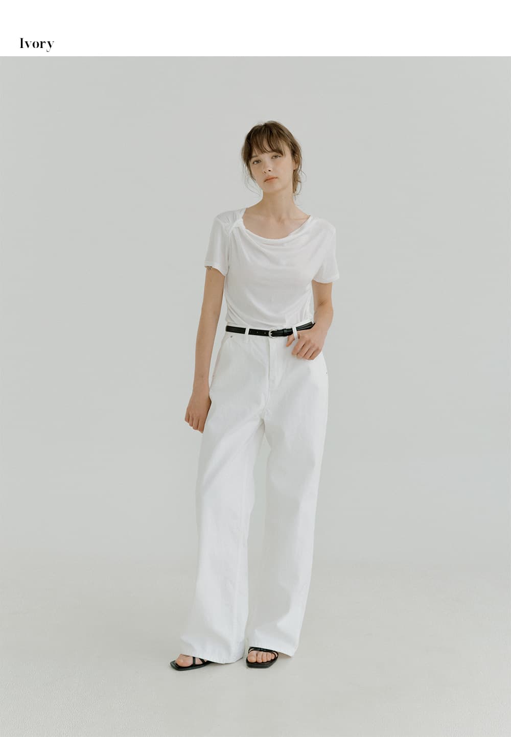 twist strap T-shirt (black) orc 6069 — vue 8