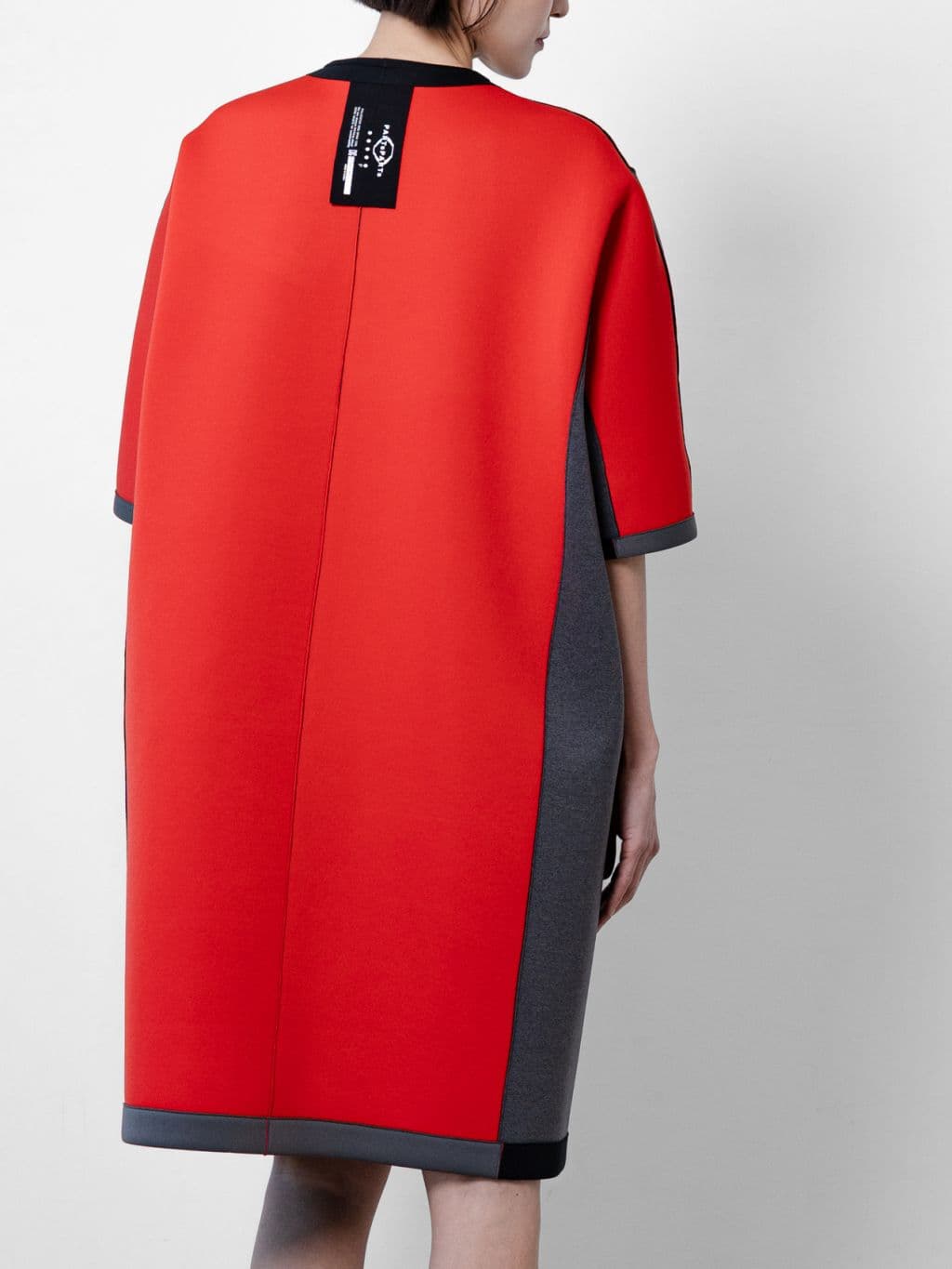 Reversible Two-Way Coat (Black & Red) — vue 3