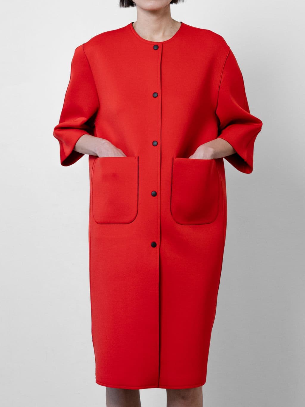 Reversible Two-Way Coat (Red) — vue 3