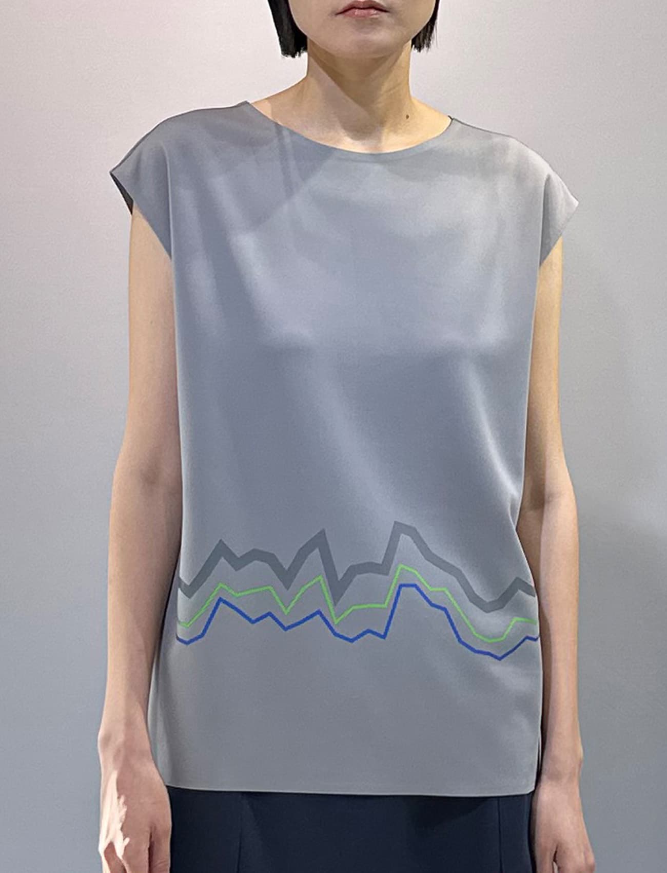 Climate Bottom Graphic Sleeveless (Gray)