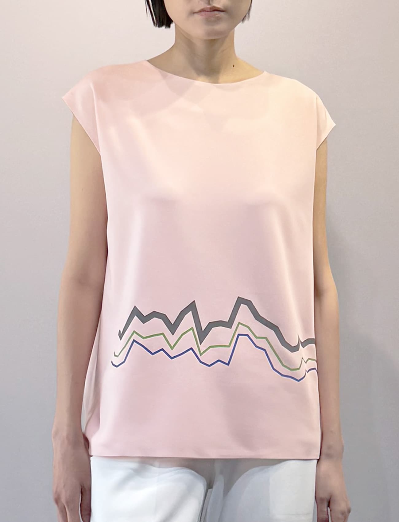 Climate Bottom Graphic Sleeveless (Pink)