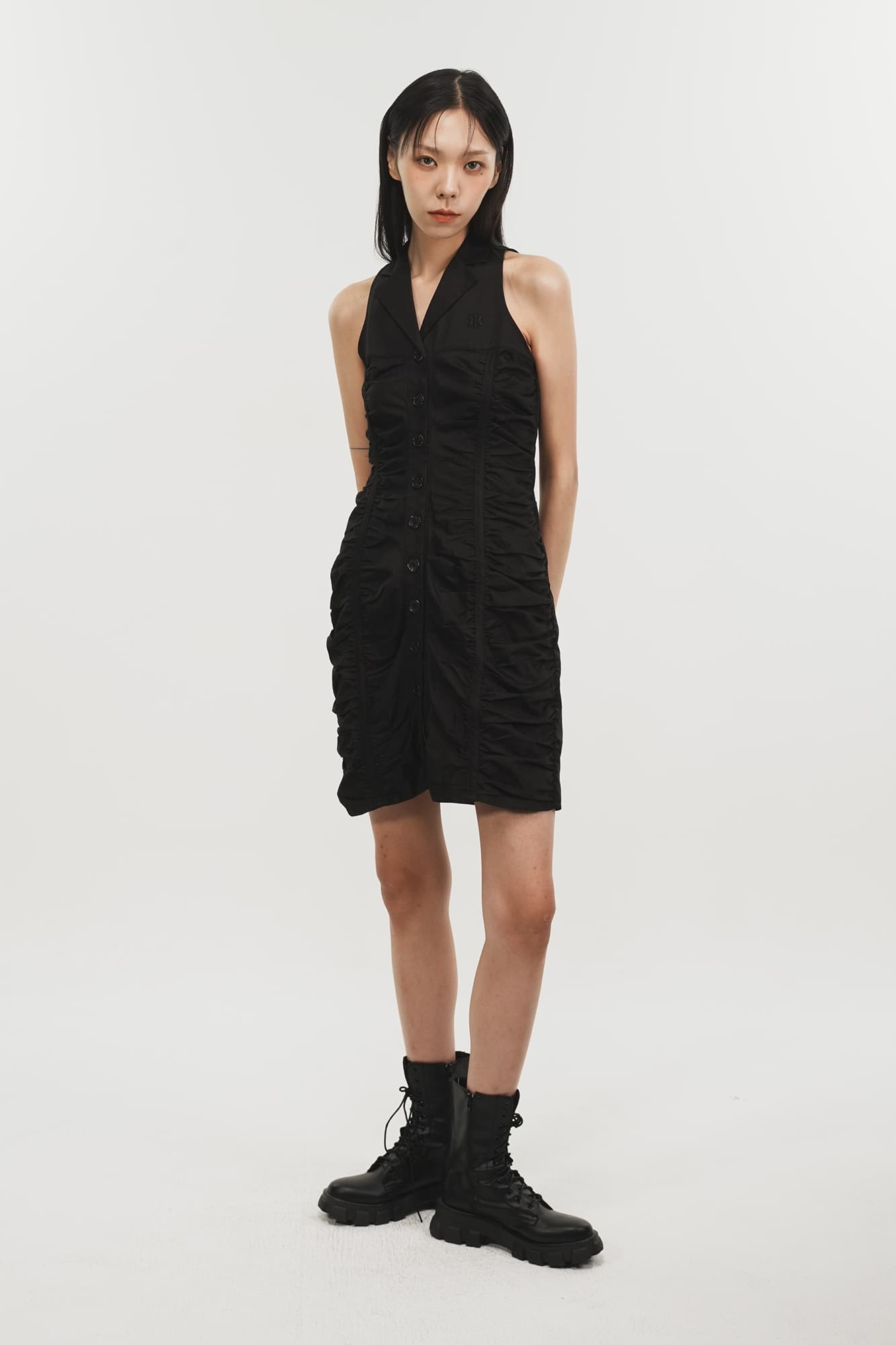 Shirring Mini Dress — vue 1