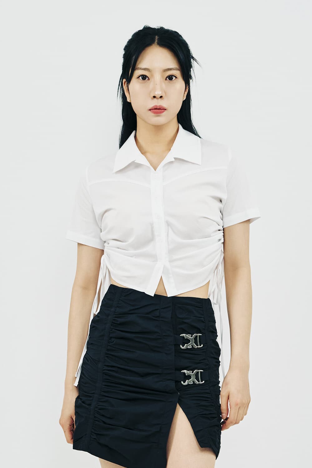 Shirring Half Sleeve Shirt
