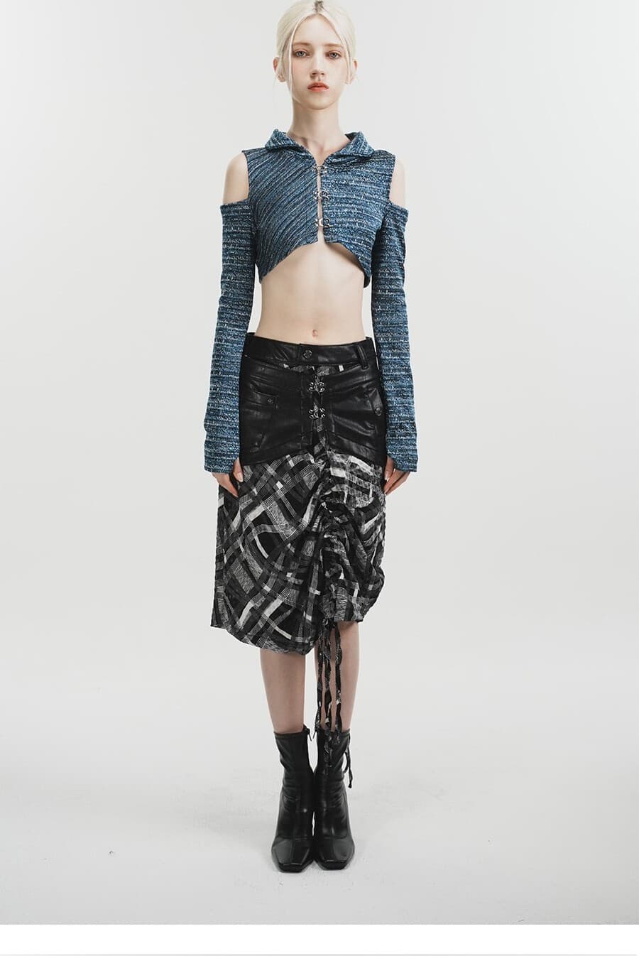 Shirring Panel Skirt — vue 4