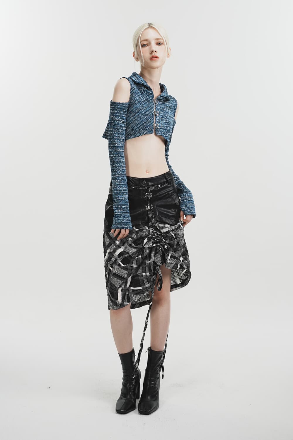Shirring Panel Skirt