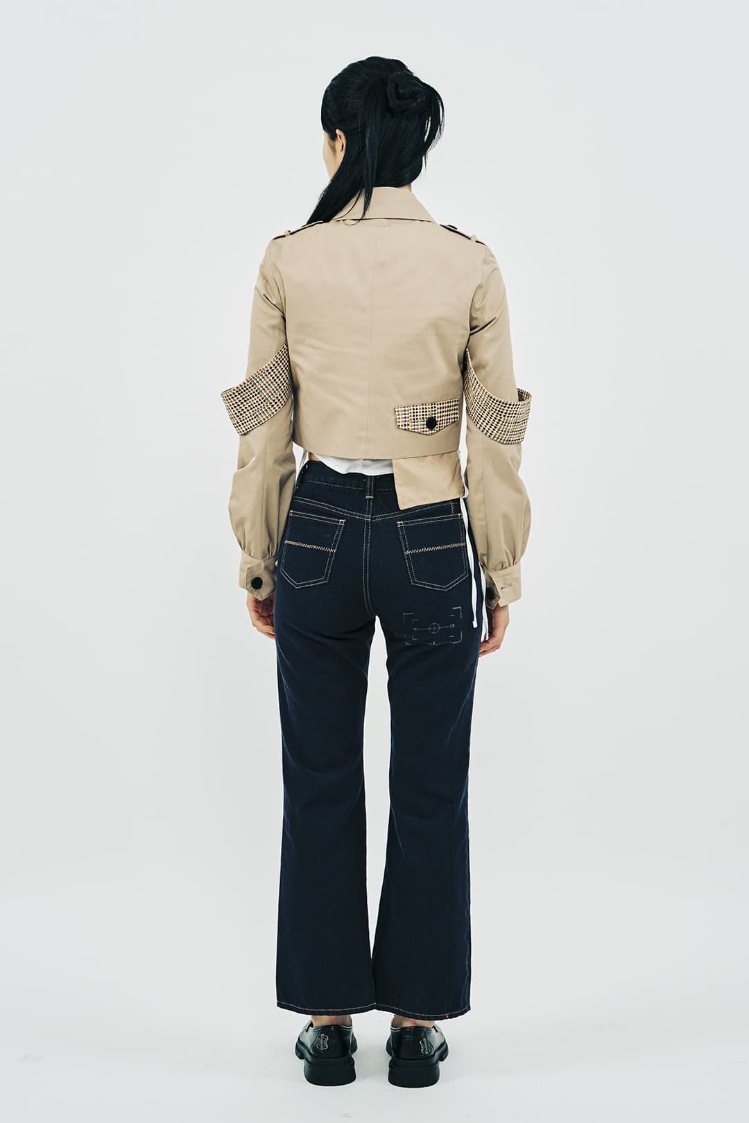 Trench Check Short Jacket — vue 2