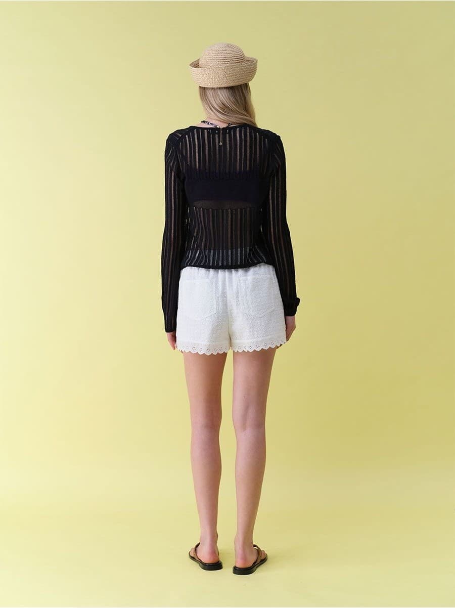 Sheer Knit Cardigan — vue 9