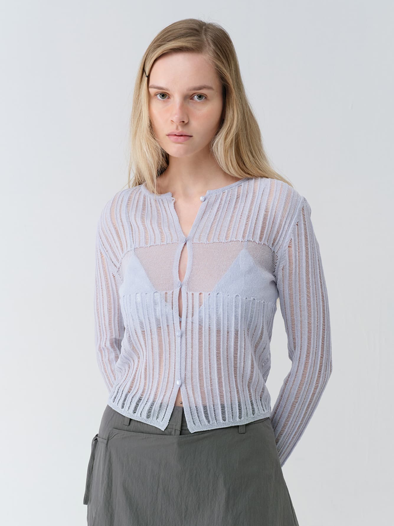 Sheer Knit Cardigan
