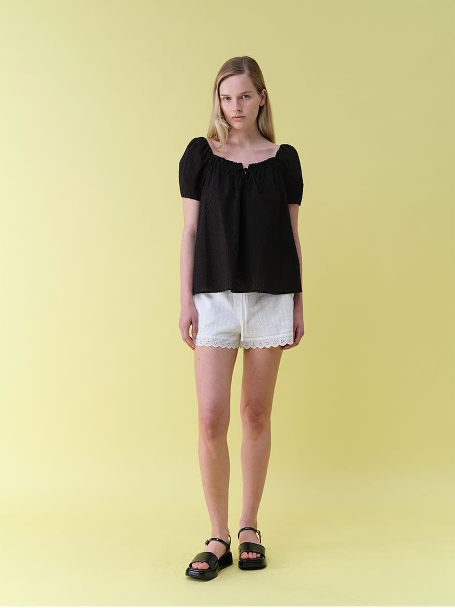 Shirring Flare Blouse — vue 5