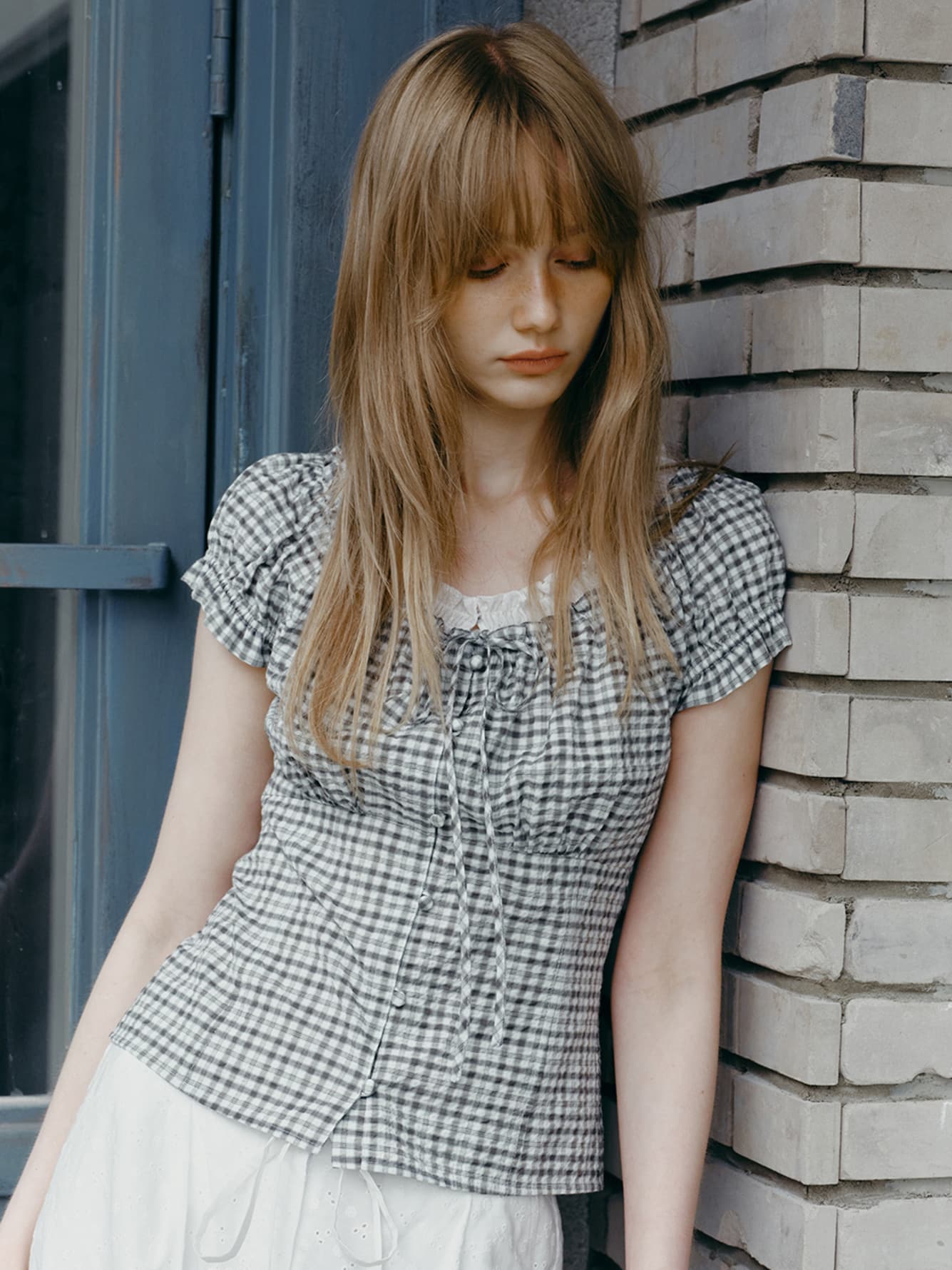 Check Banding Blouse — vue 1