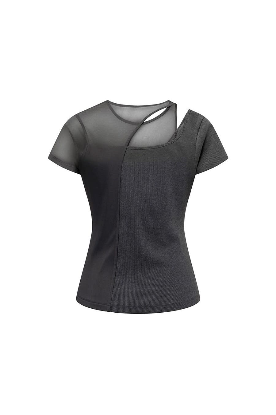 Mesh+Jersey Slit Top — vue 11