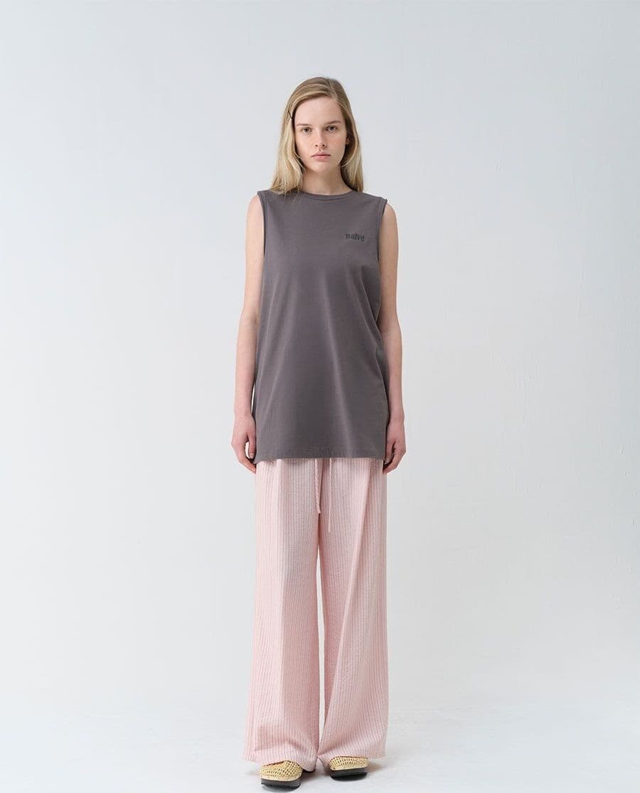 Back Print Over-fit Sleeveless T-shirts — vue 3