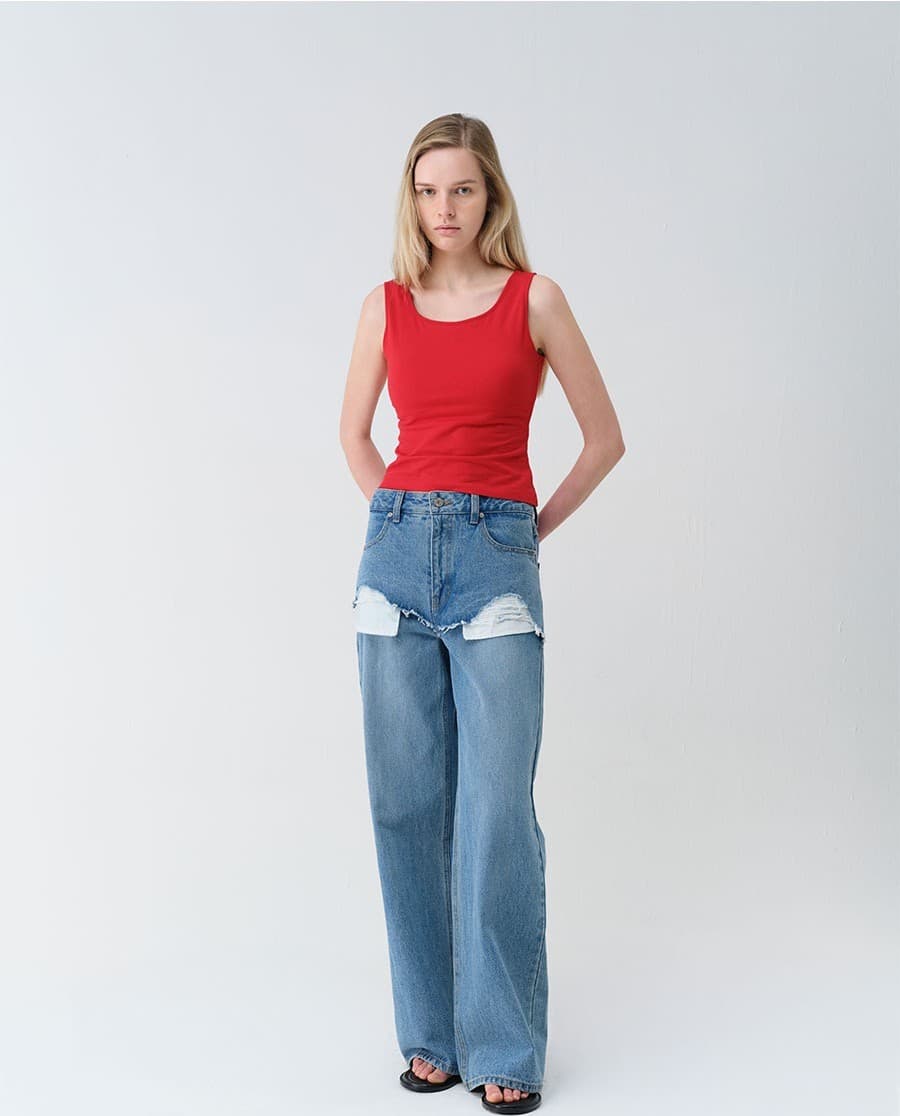 Back Slit Sleeveless Top — vue 8