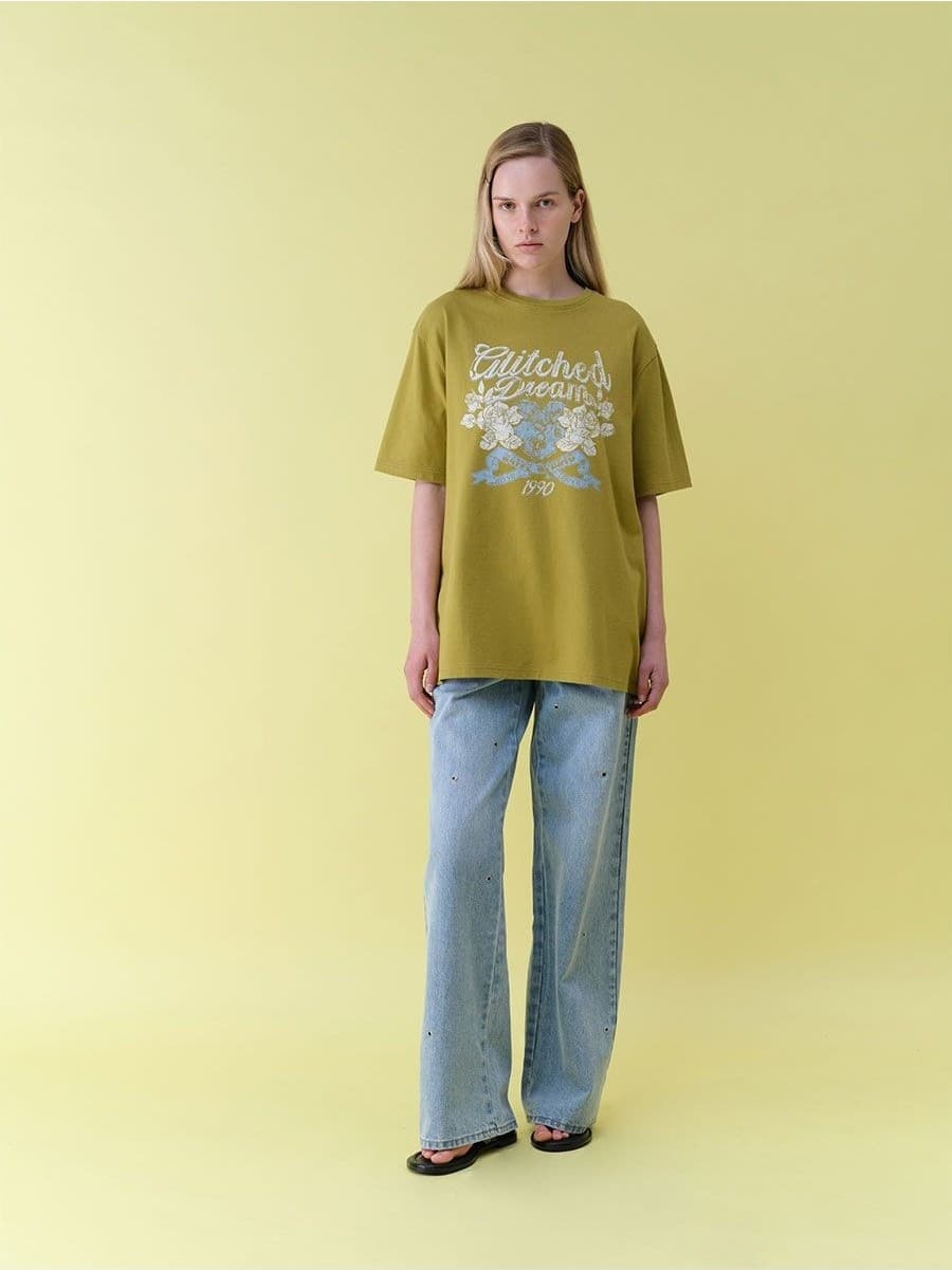 Rose Glitched Dream Graphic T-shirts — vue 5
