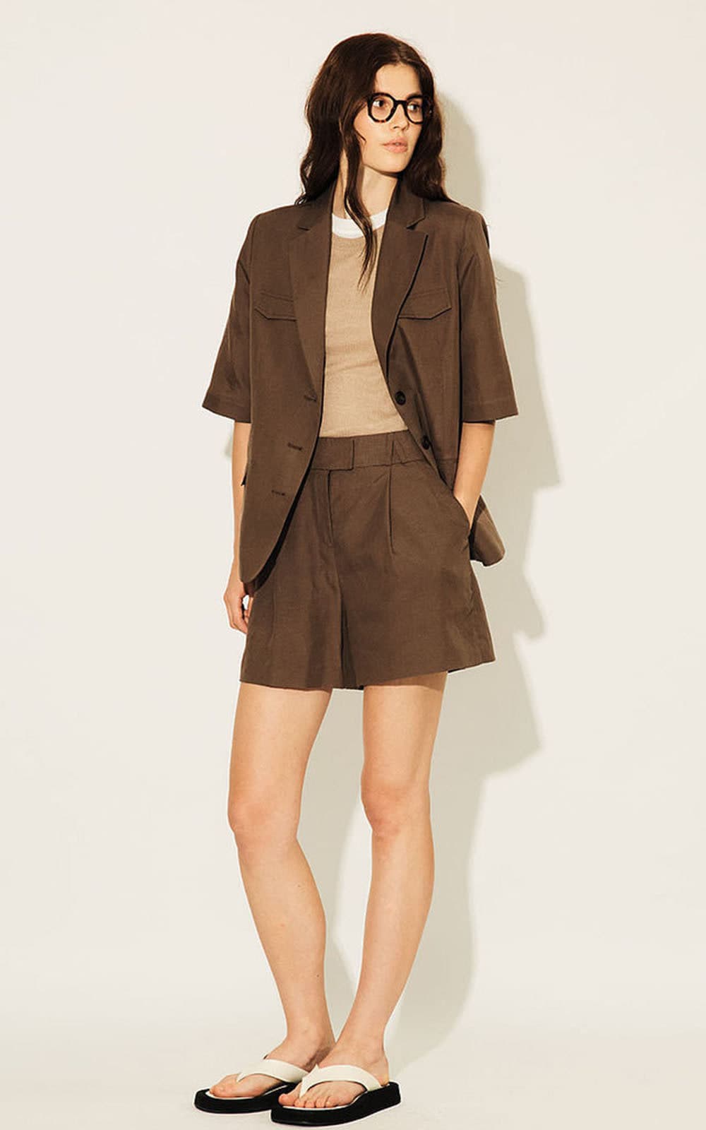 Zoie Shorts (Chocolate) — vue 3