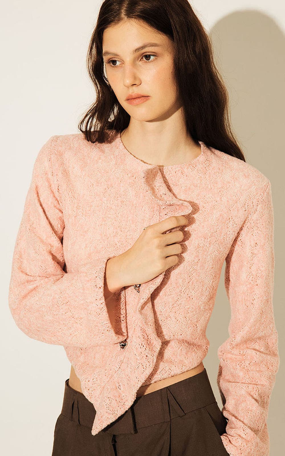 Bonnie Cardigan (Melange Pink) — vue 4