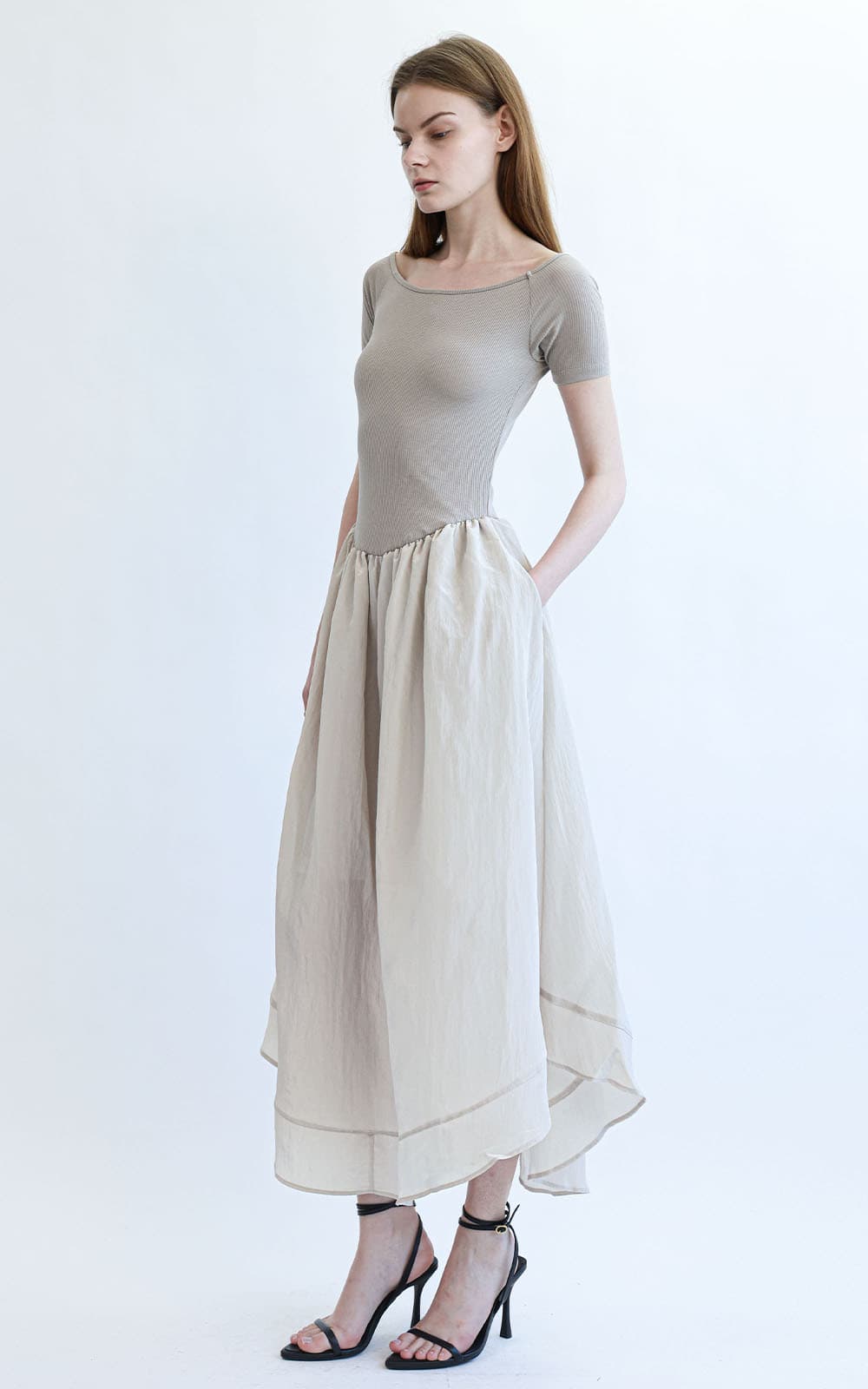 Oralie Dress (Mocha Beige) — vue 2