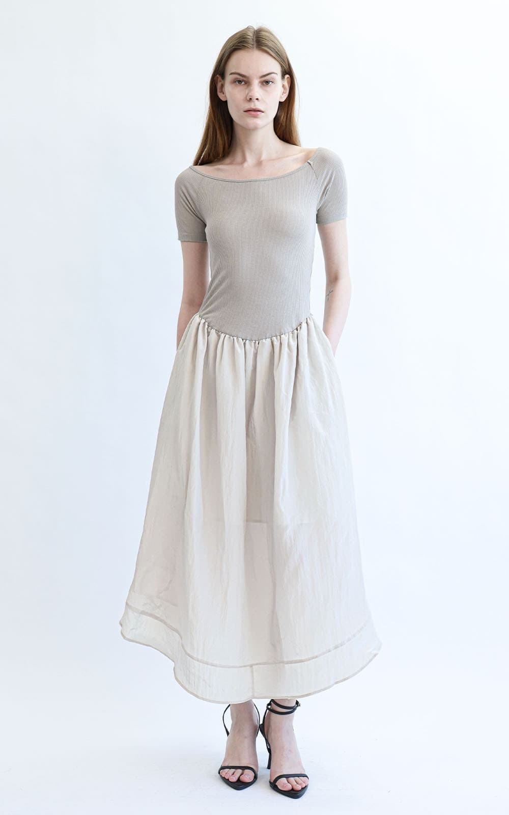 Oralie Dress (Mocha Beige) — vue 1