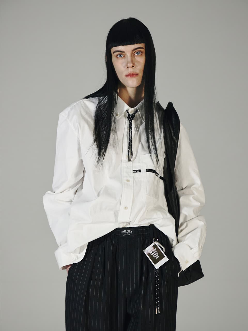 Cotton Tapped Shirt (Off-White) — vue 11