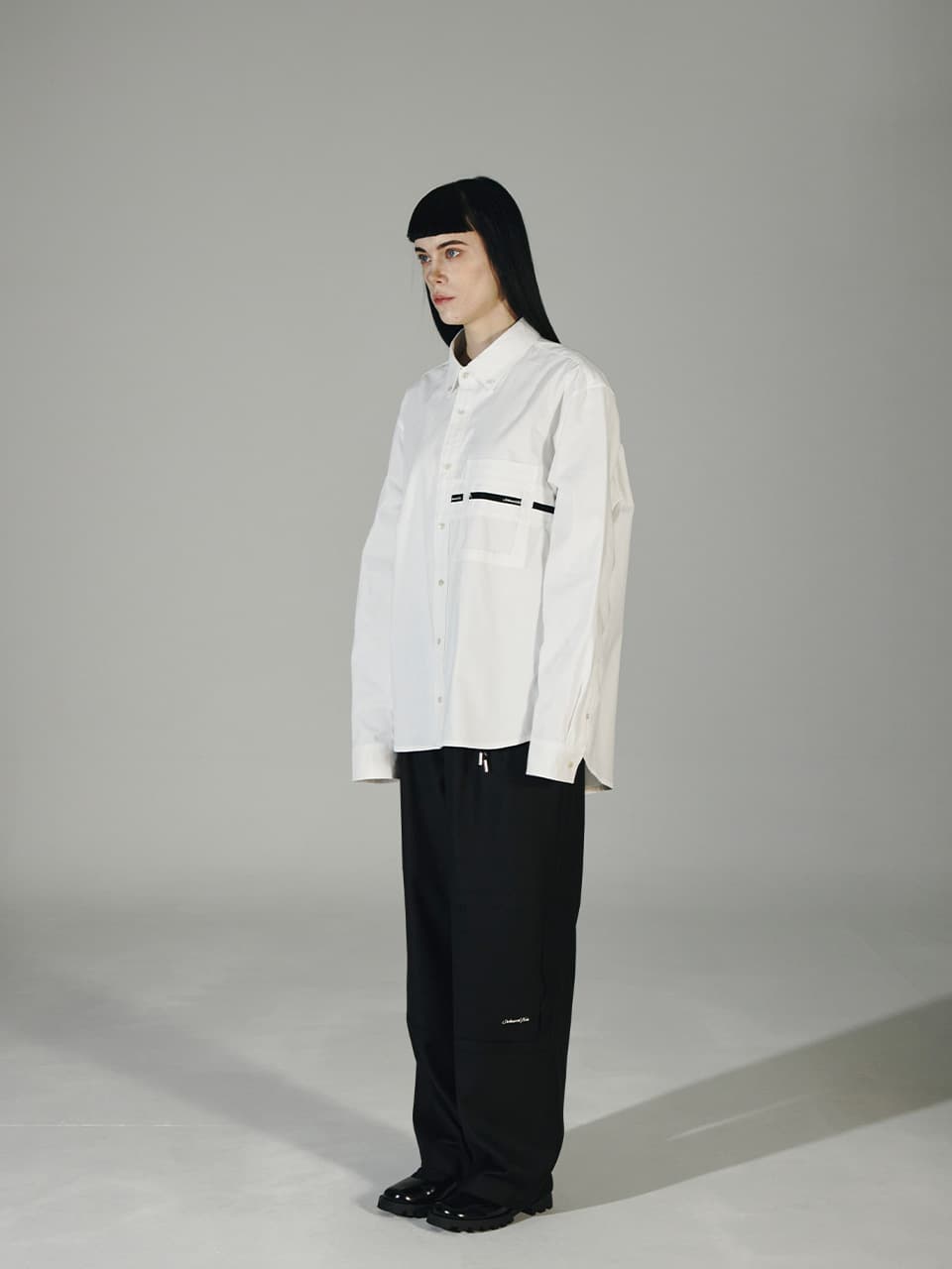 Cotton Tapped Shirt (Off-White) — vue 8