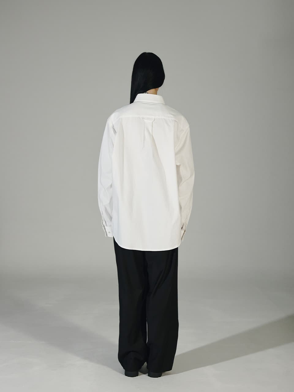 Cotton Tapped Shirt (Off-White) — vue 10