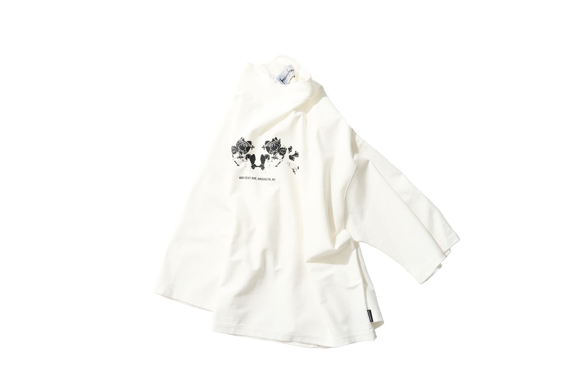 Flower Embroidered T-shirt (Off-White) — vue 4