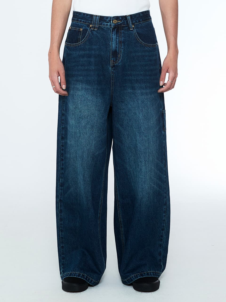Daily Boy Wide Denim Pants Ocean Blue