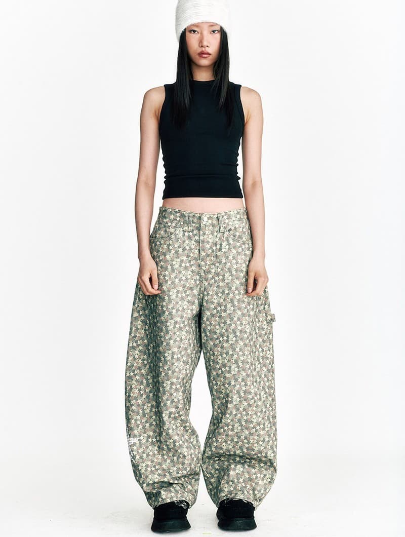 Star Camouflage Cotton Pants Beige — vue 3