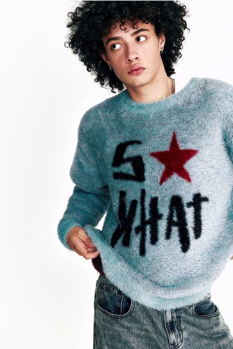 So What Hairy Knit Sweater Turquoise — vue 10