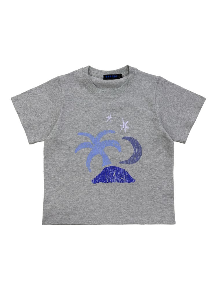 Tropical Half Sleeve T Melange Grey — vue 2