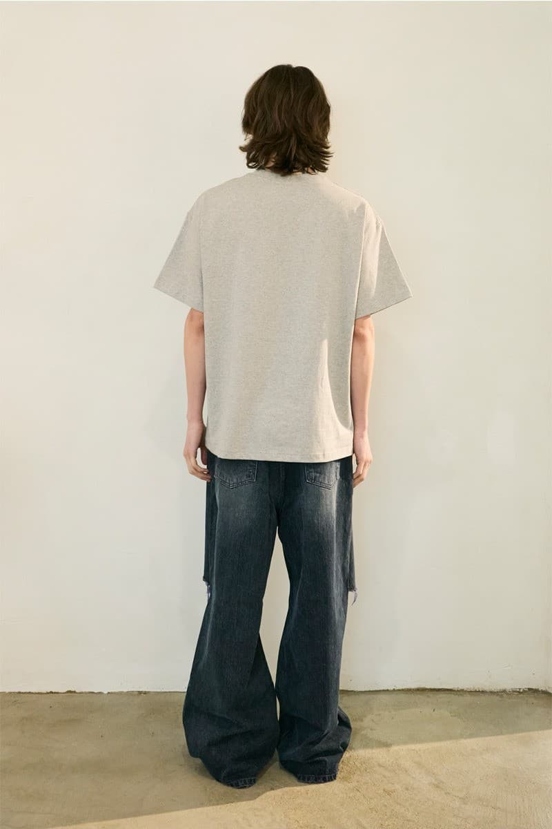 Tropical Half Sleeve T Melange Grey — vue 5
