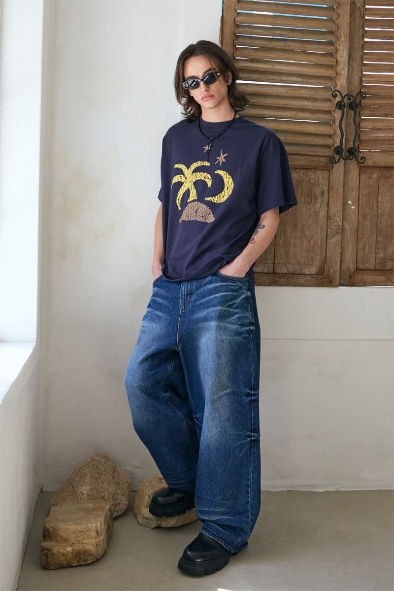 Tropical Half Sleeve T Navy — vue 5
