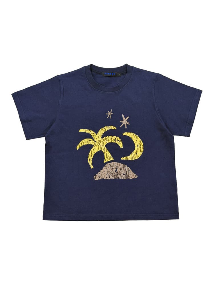 Tropical Half Sleeve T Navy — vue 1