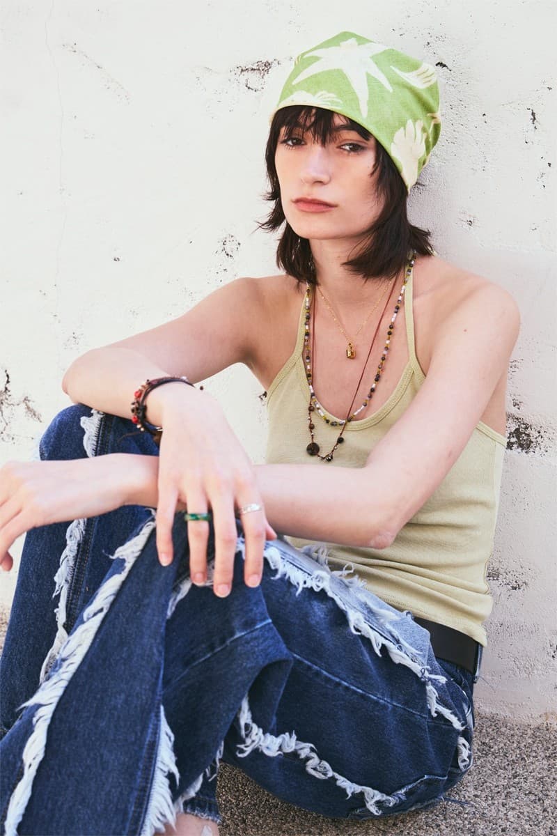 Beads Pigment Halter Neck Sleeveless Lemon — vue 6