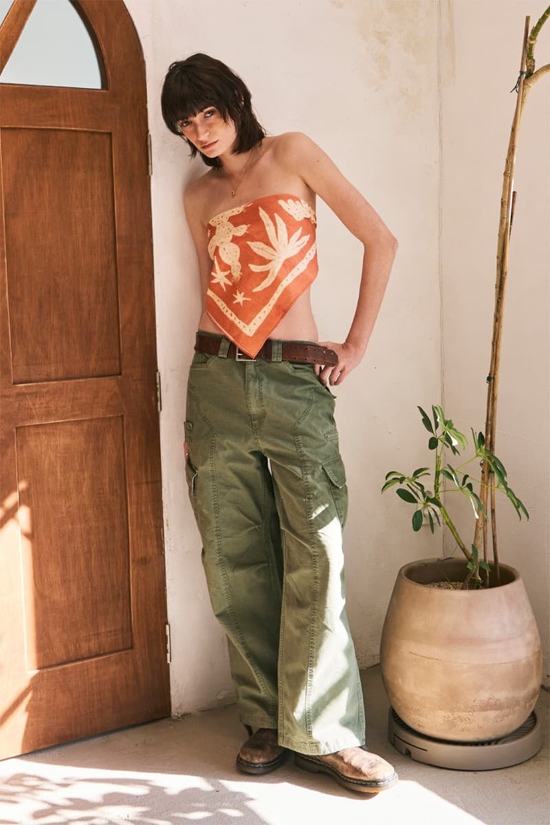 Pigment Parachute Cargo Pants Khaki — vue 9