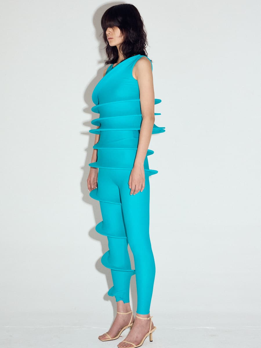 Slinky Leggings in Dark Turquoise — vue 3