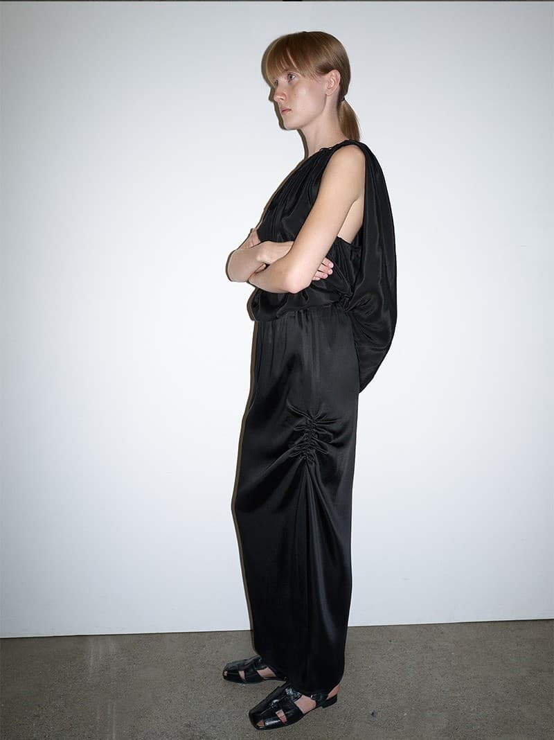 Drape Skirt (Black) — vue 9