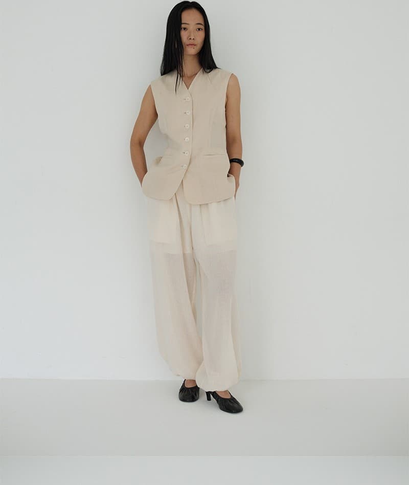 Tailored Vest (Black) — vue 4
