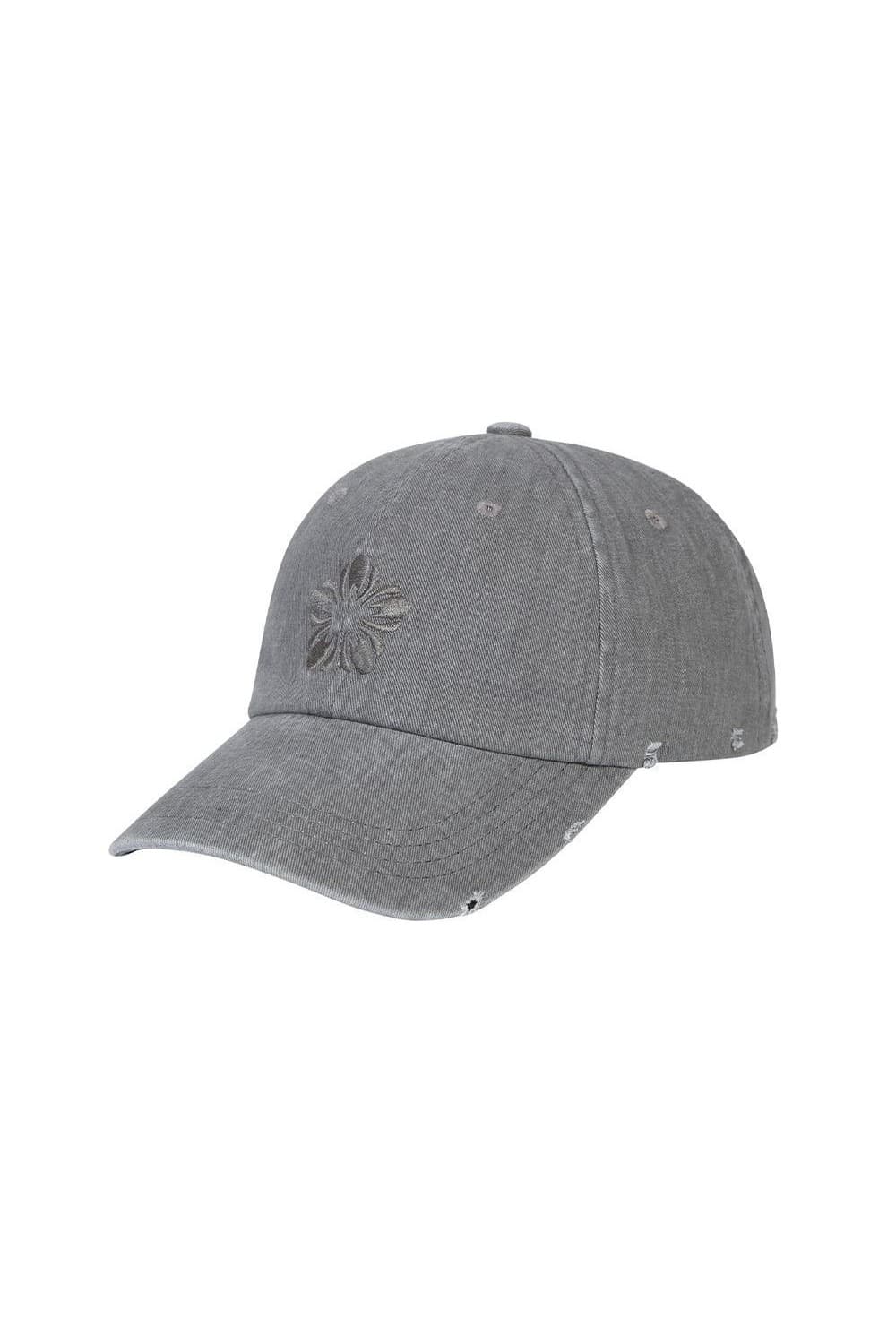 MUGUNG Embroidery Pigment Ball Cap (Gray) — vue 5