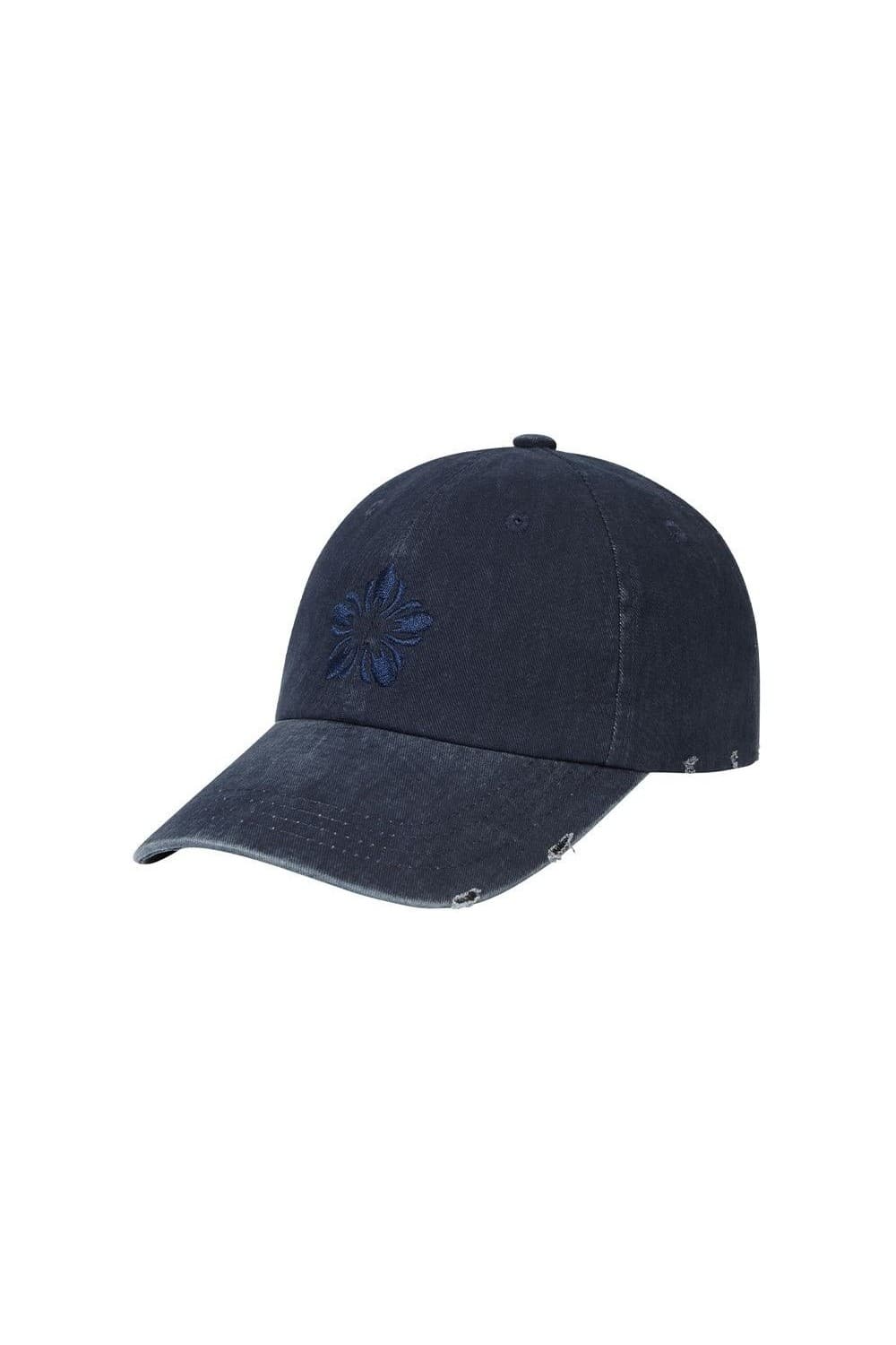 MUGUNG Embroidery Pigment Ball Cap (Navy) — vue 5