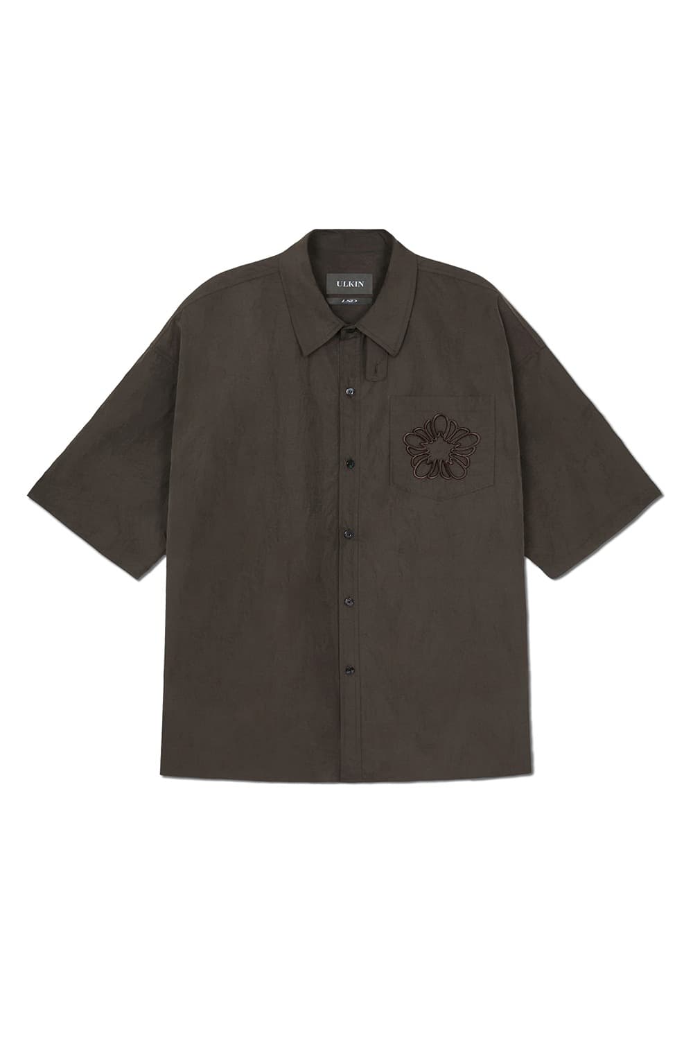 Nylon MUGUNG Half Shirt (Brown) — vue 1