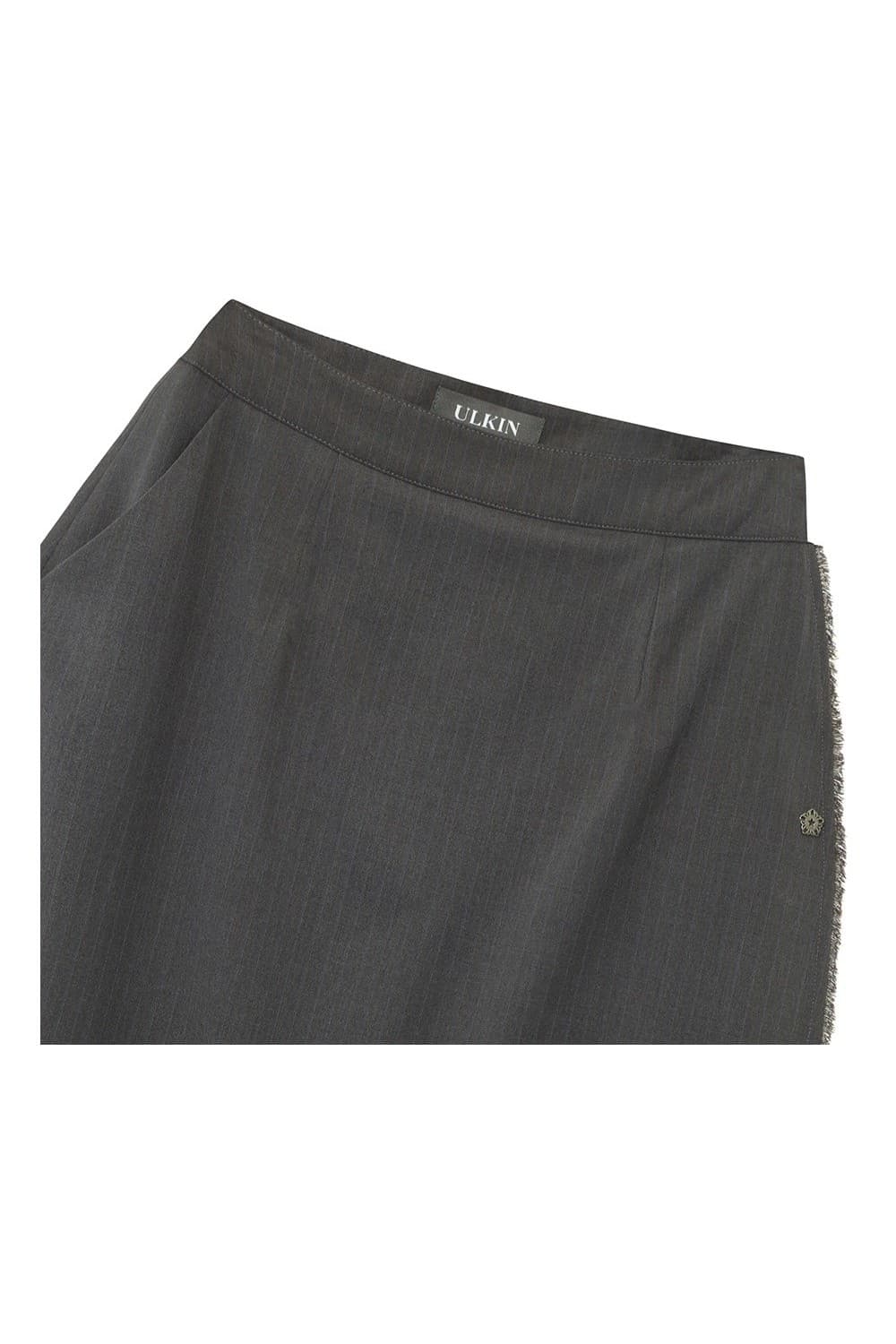 Stripe Layered Skirt Pants (Gray) — vue 4