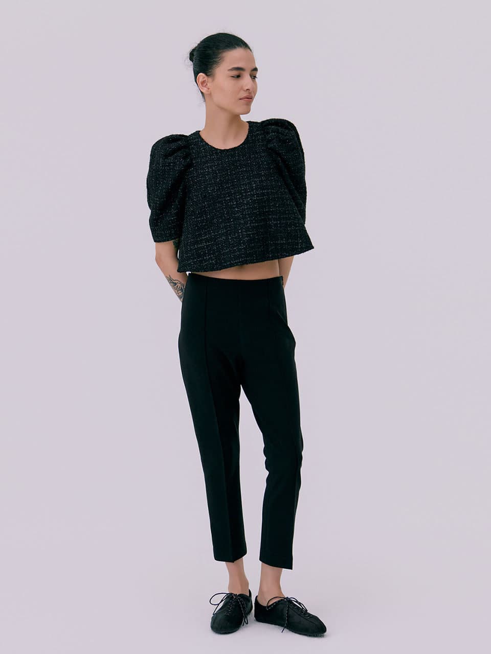 Cigarette Pants — Black — vue 5