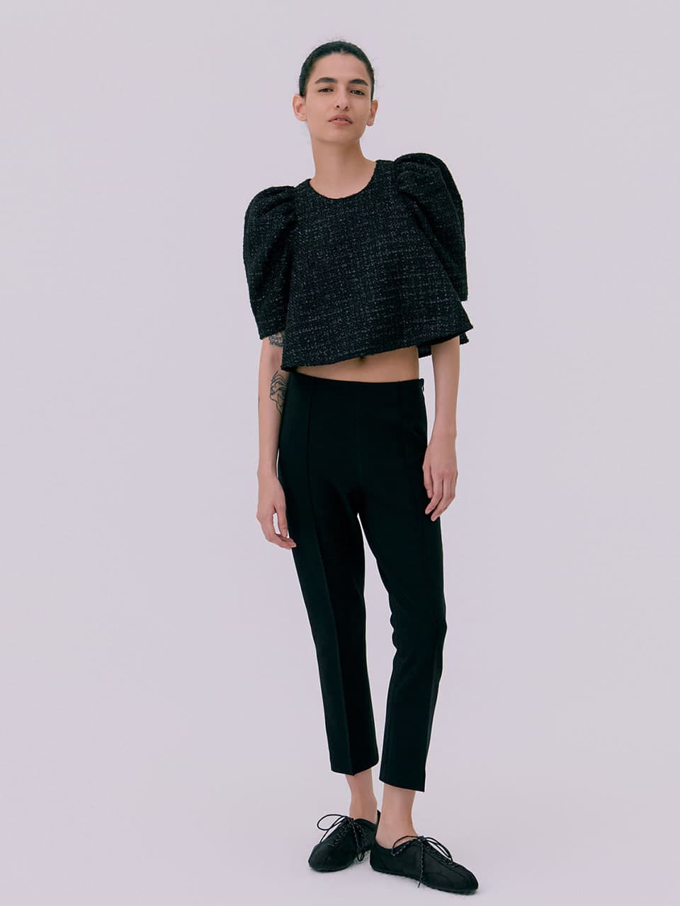 Cigarette Pants — Black — vue 1