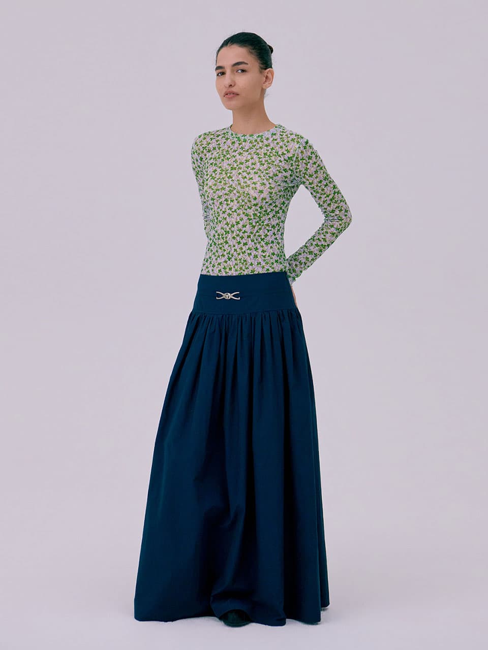 Crinkle T-Shirt — Green — vue 10