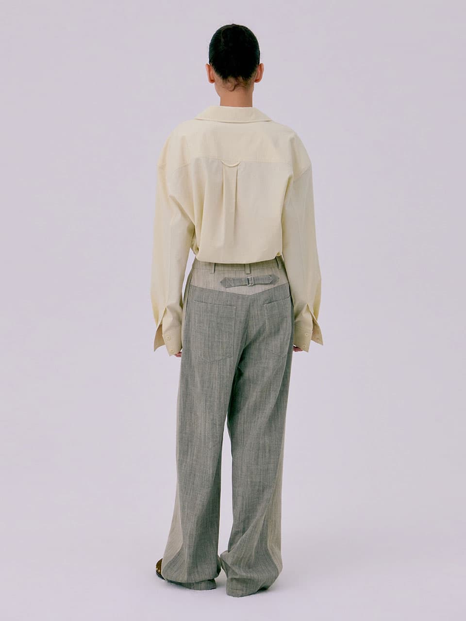 Oversized Pocket Shirts — Light Yellow — vue 8